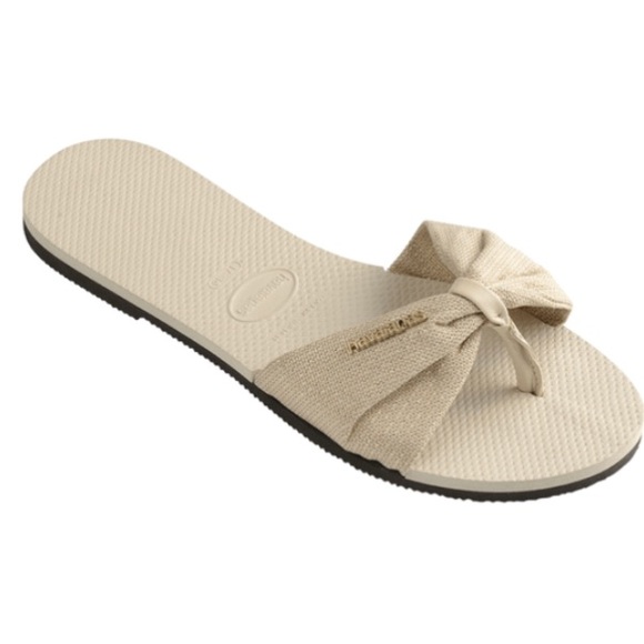 Havaianas beige St. Tropez size 9 NWOT - Picture 2 of 2